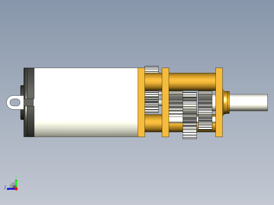 N20减速电机右视图