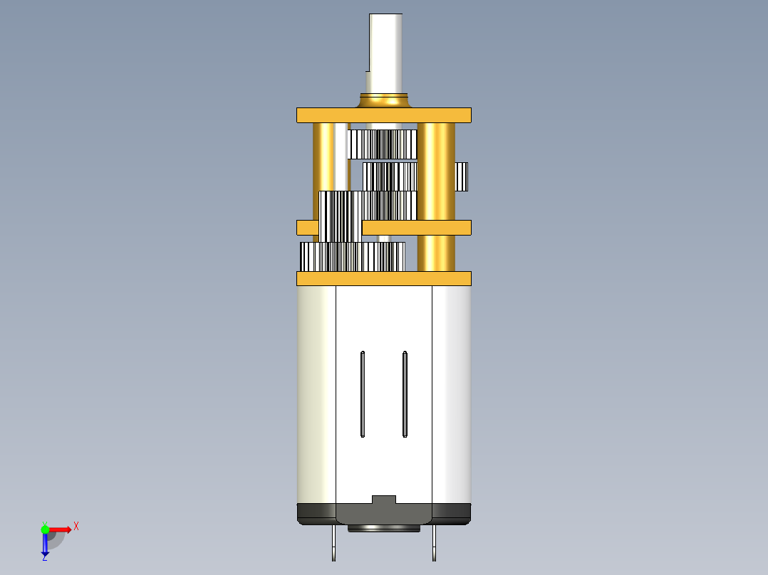 N20减速电机俯视图