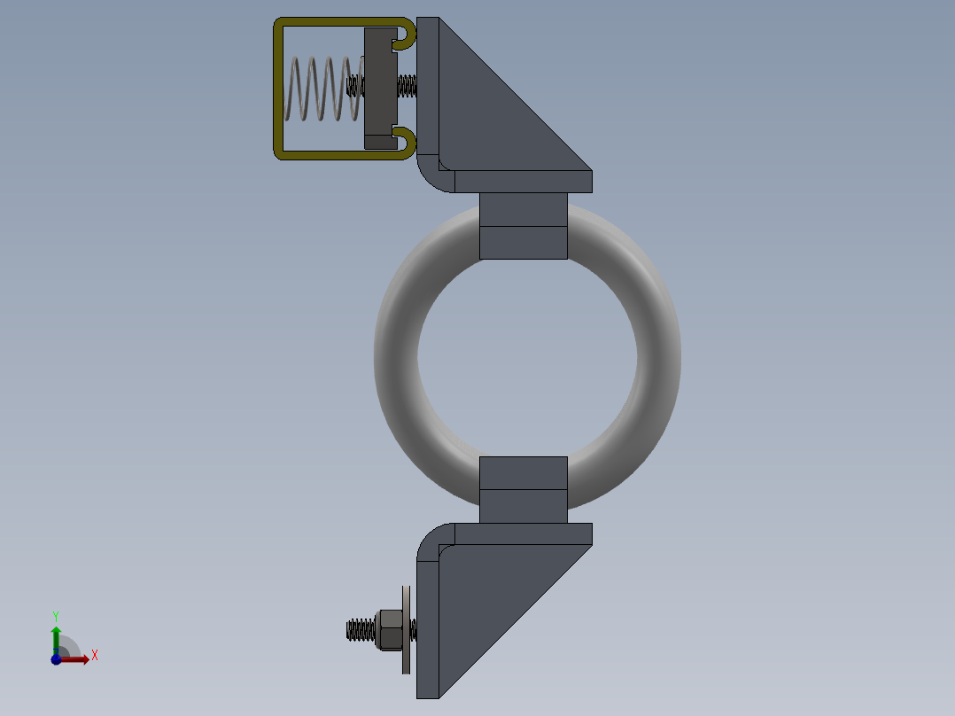 钢丝绳隔振器前视图