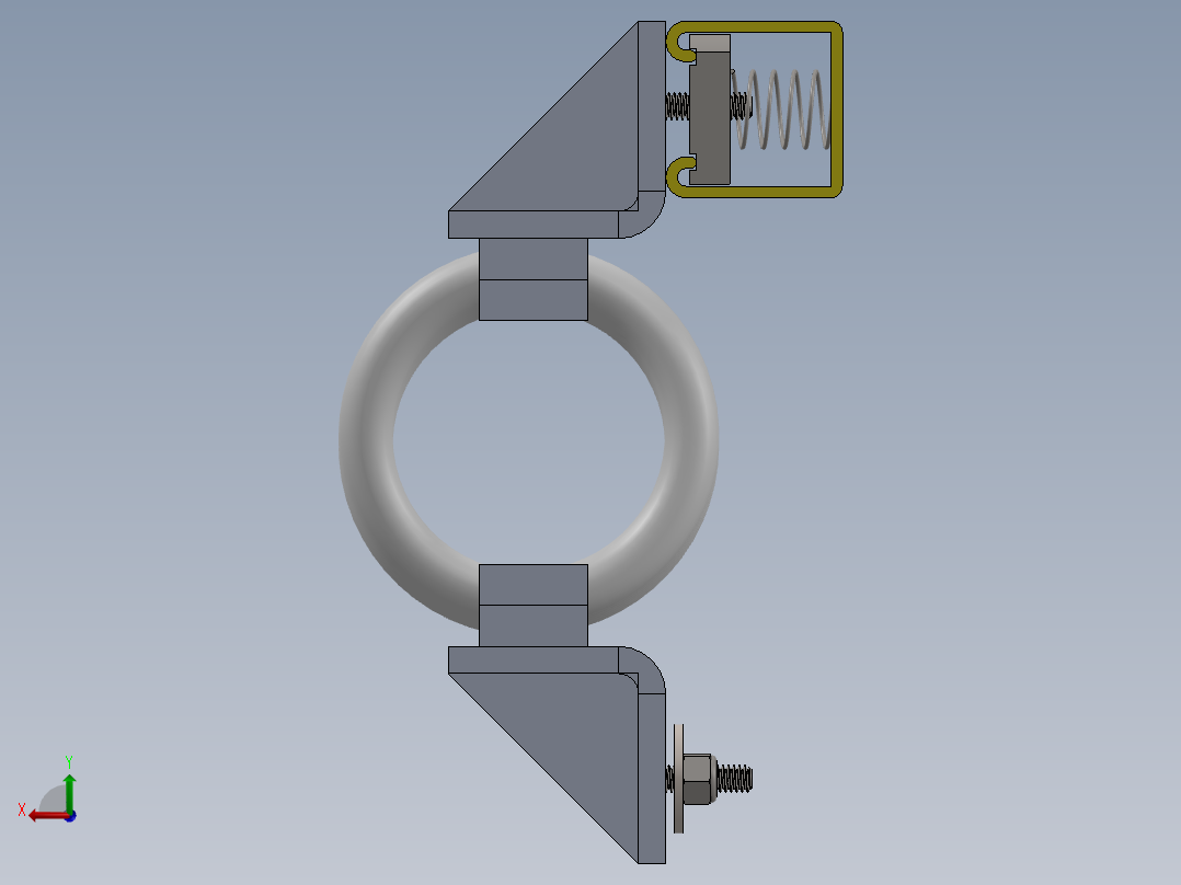 钢丝绳隔振器后视图