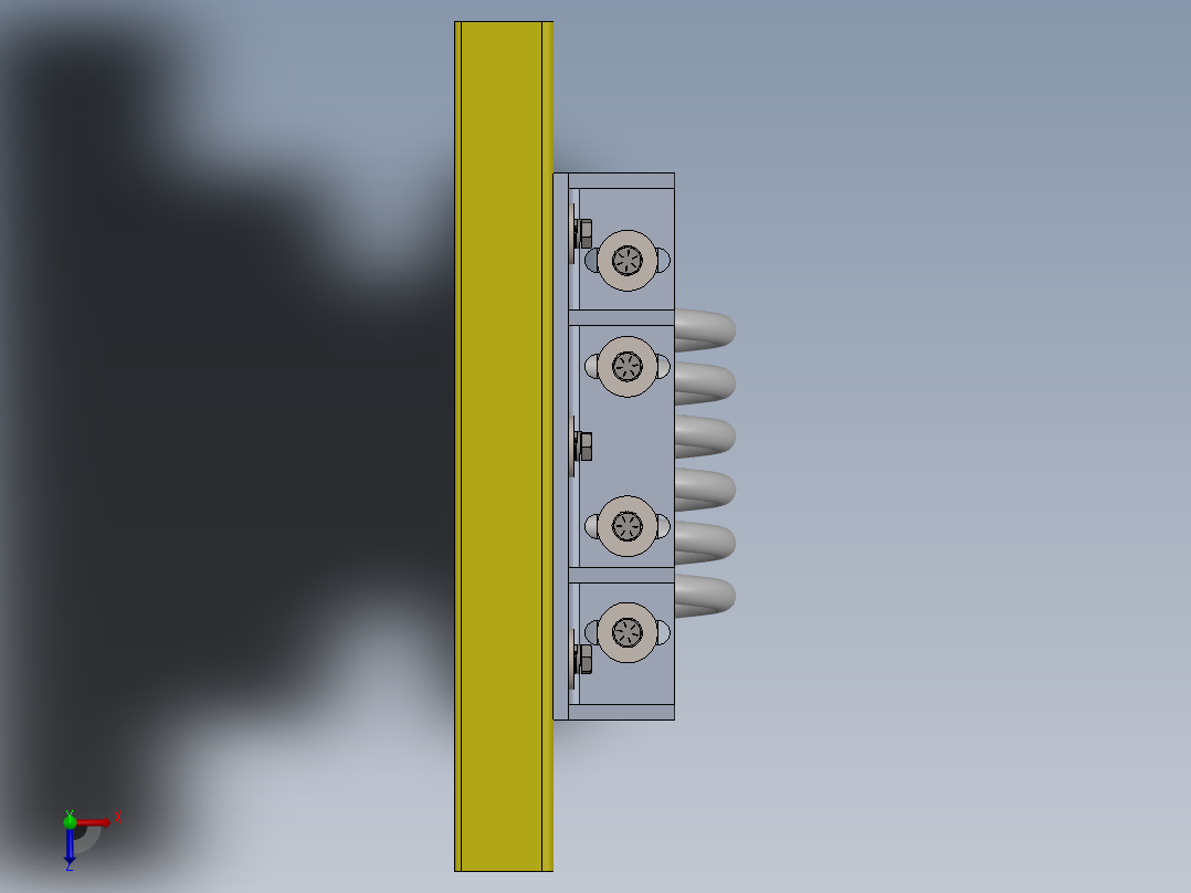 钢丝绳隔振器俯视图