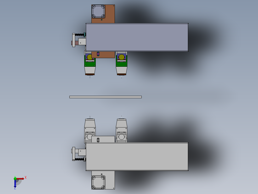 双面点胶设备俯视图
