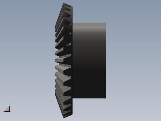 Q130-圆锥齿轮设计系统的开发【三维SolidWorks】右视缩略图
