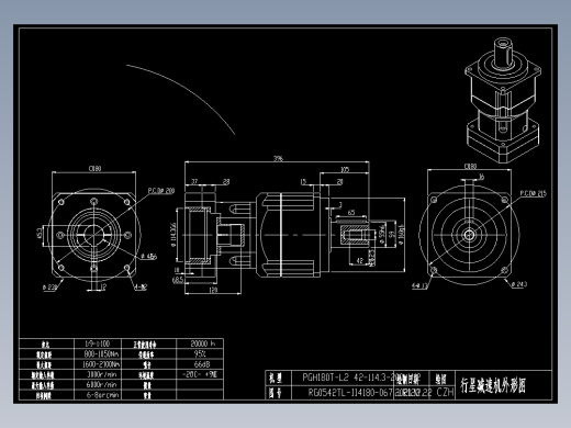 斜齿PGH180T-L2 42-114.3-200-M12 LR120 WZ-JB -12B.DXF