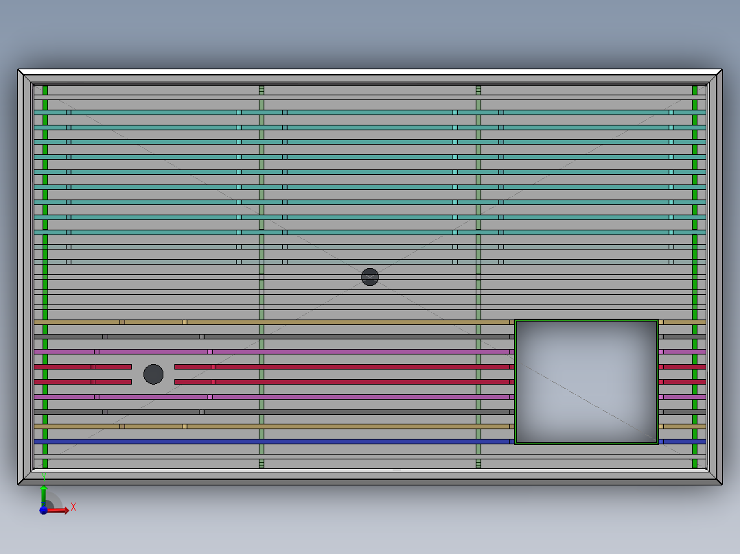 咖啡手冲区台面沥水盘前视图