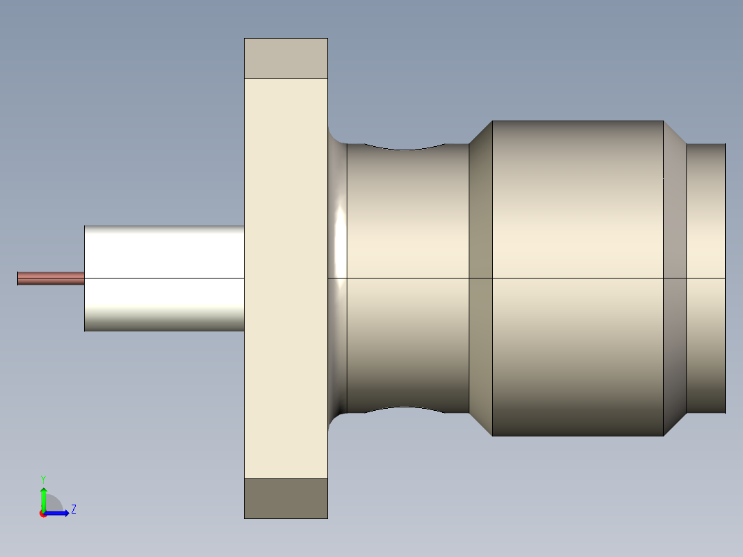 SMA接口27左视图