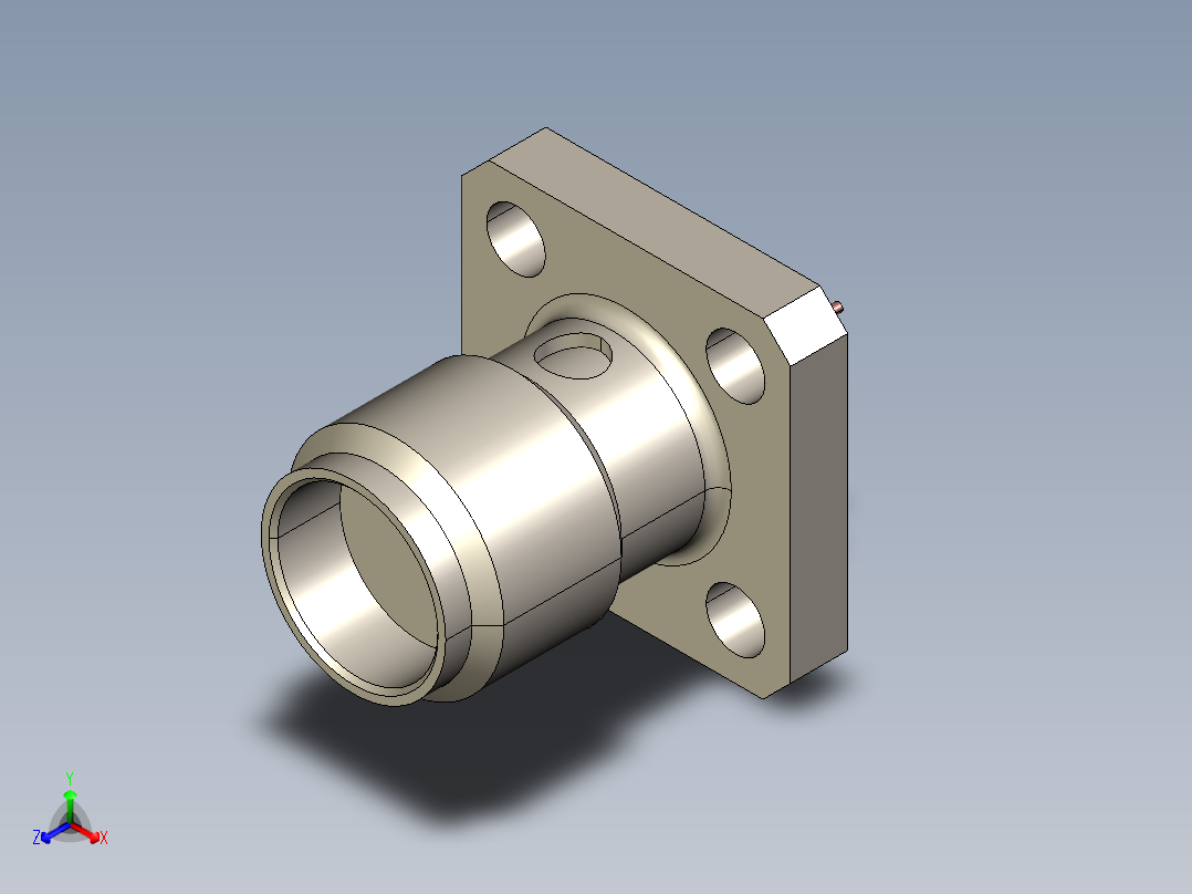 SMA接口27正等轴测图