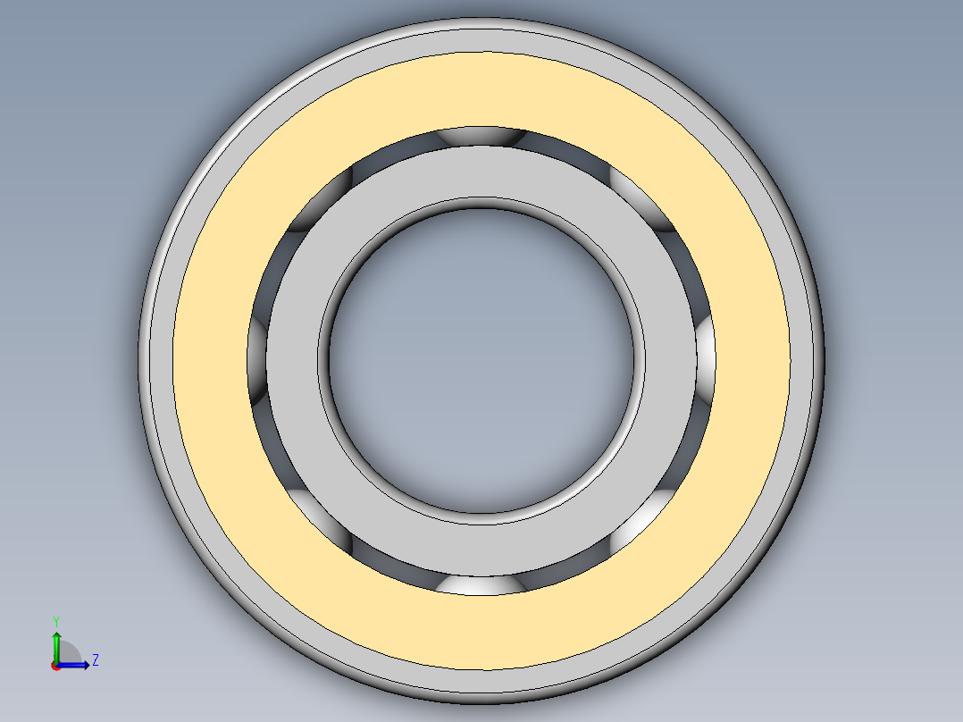 GB／T276-94深沟球轴承6308-2ZNN左视图