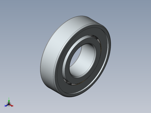 GB／T276-94深沟球轴承6308-2ZNN正等轴测缩略图