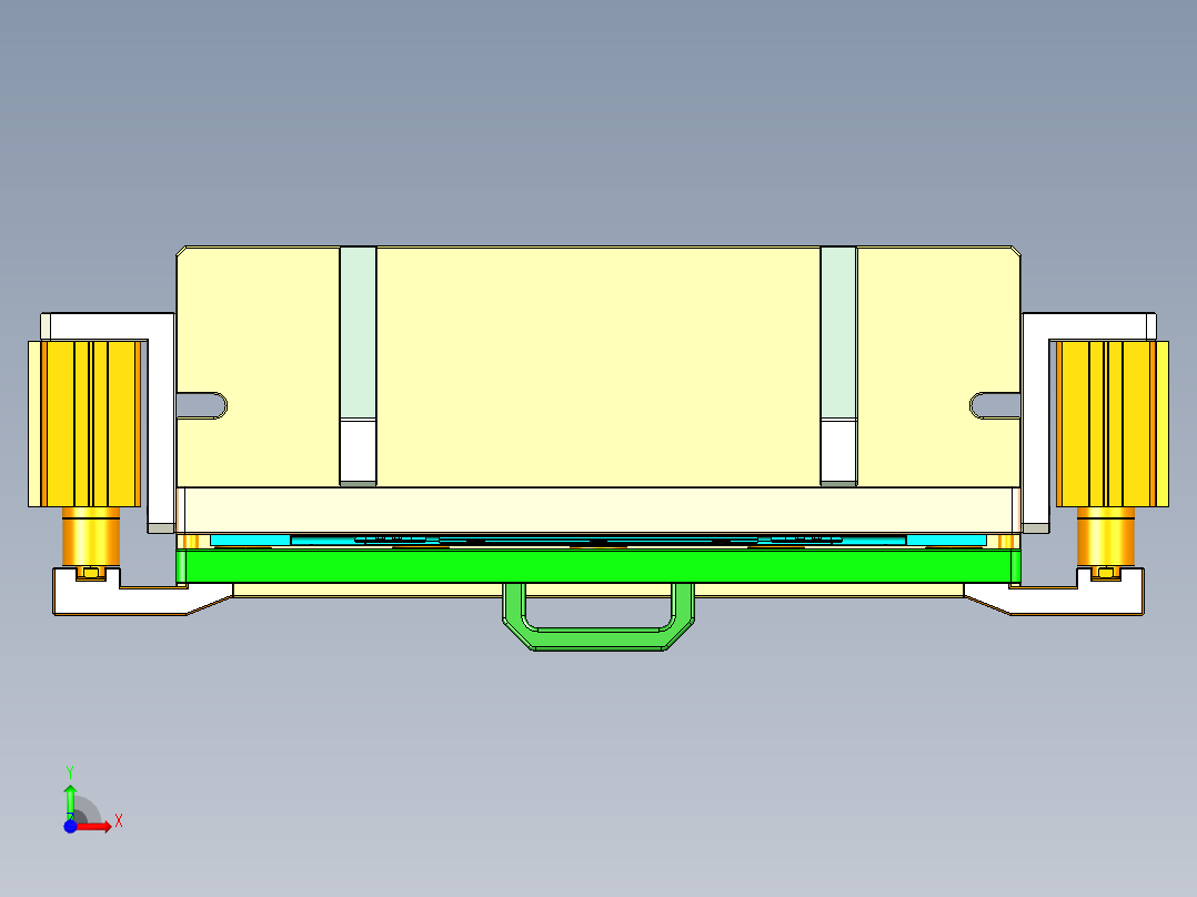 REACHER-A-笔记本CNC工装夹具三维模型cnc2-0425前视图