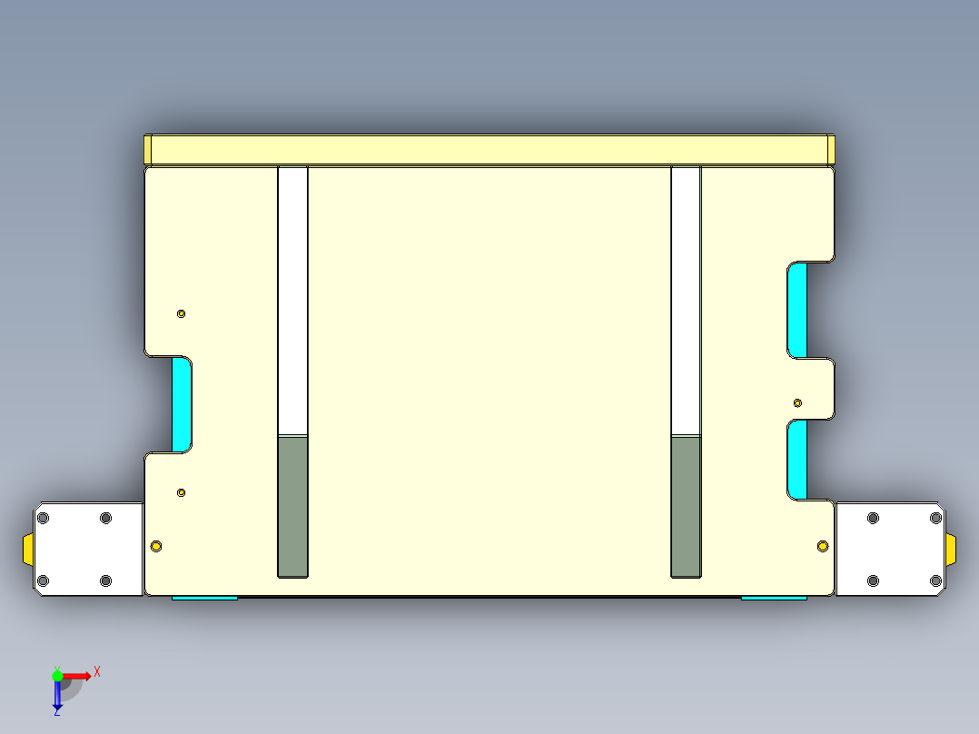 REACHER-A-笔记本CNC工装夹具三维模型cnc2-0425俯视图