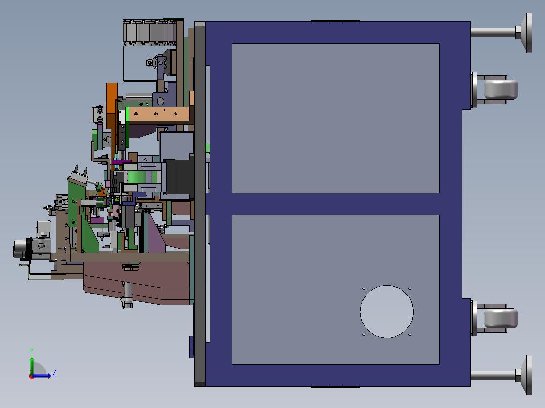 一种连续式包胶机sw18可编辑左视图