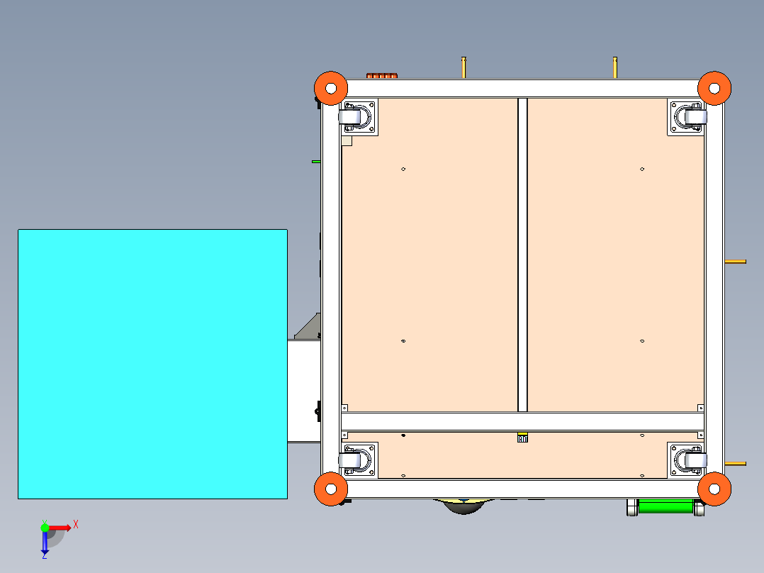 节能灯自动装配机step俯视图