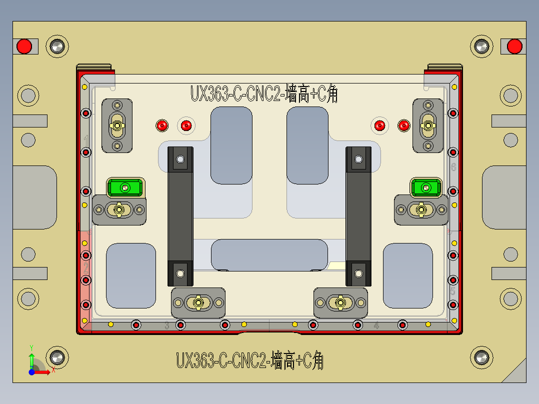 UX363-C-笔记本CNC工装夹具三维模型CNC2-191106前视图