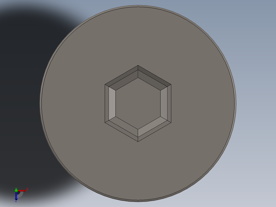 Screw_ISO_10642_M5x6_A2.SLDPRT俯视图