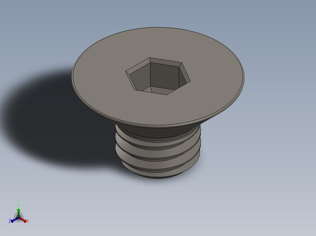 Screw_ISO_10642_M5x6_A2.SLDPRT正等轴测图