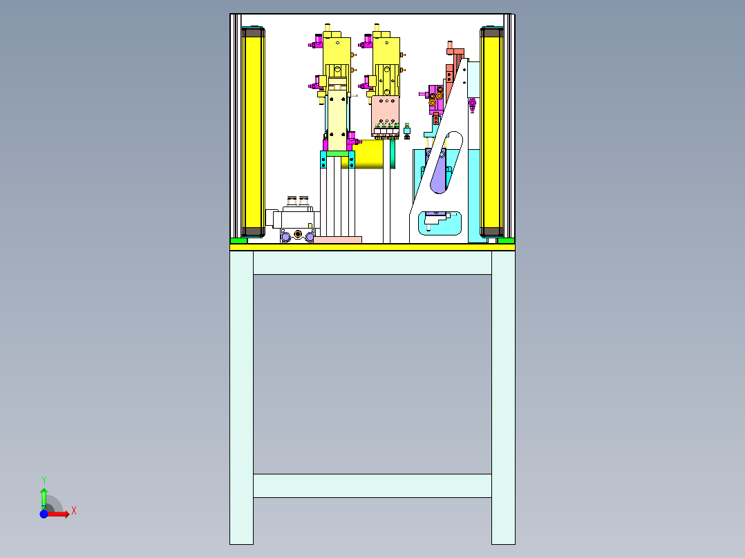 端子测试设备前视图