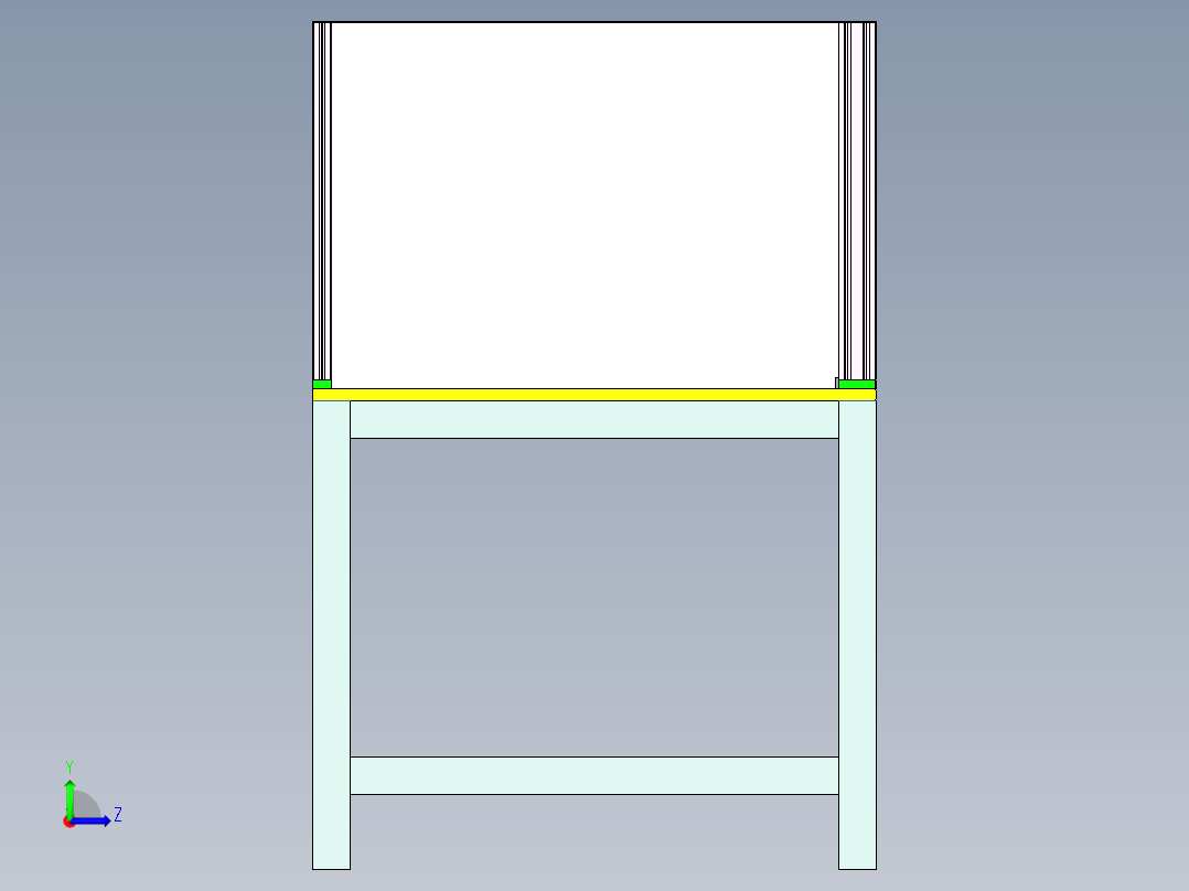 端子测试设备左视图