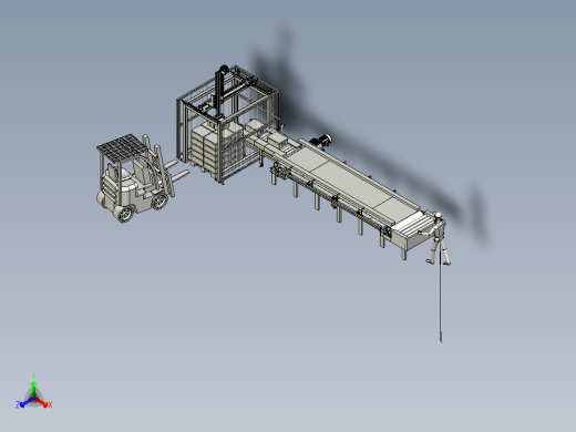 桁架搬运流水线模型