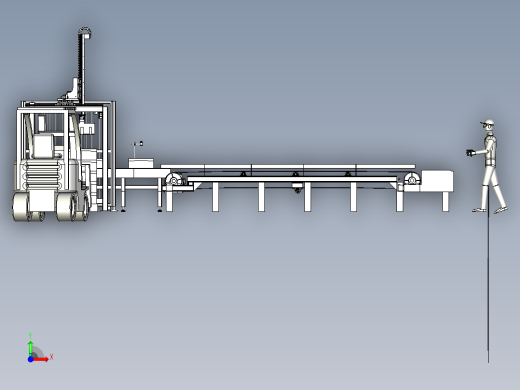 桁架搬运流水线模型前视缩略图