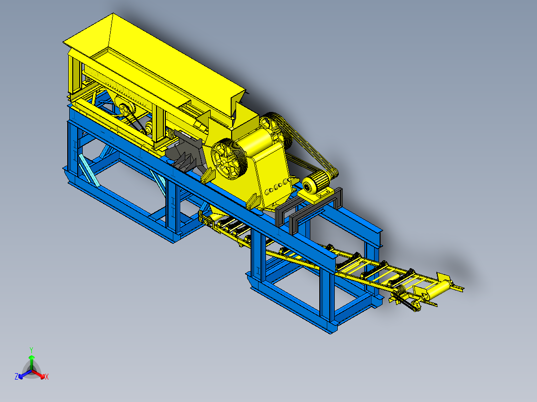 新型破碎机三维设计