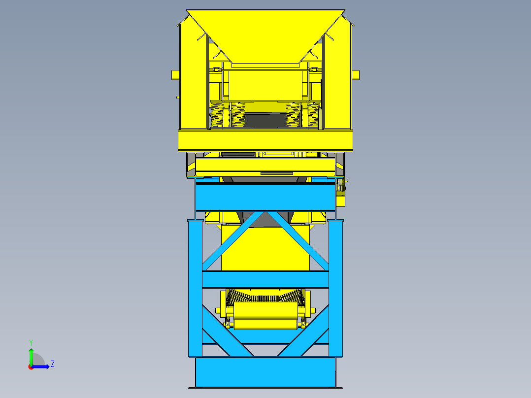 新型破碎机三维设计左视图