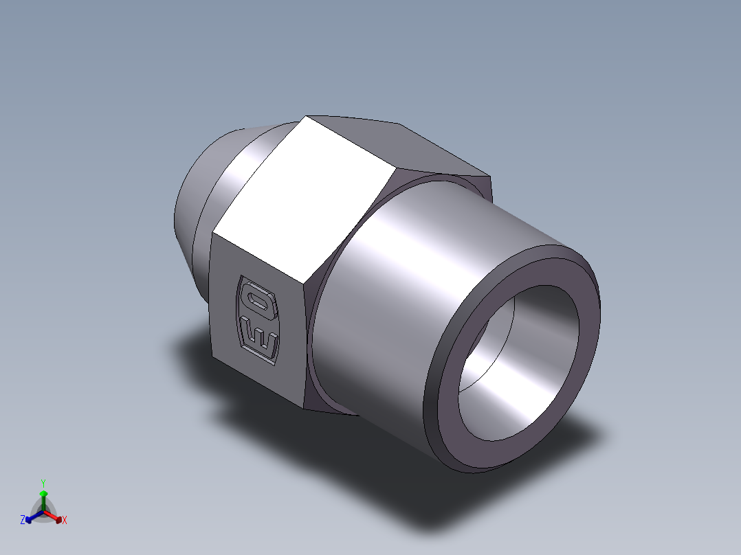 焊接直接头、1DW-18-10正等轴测图