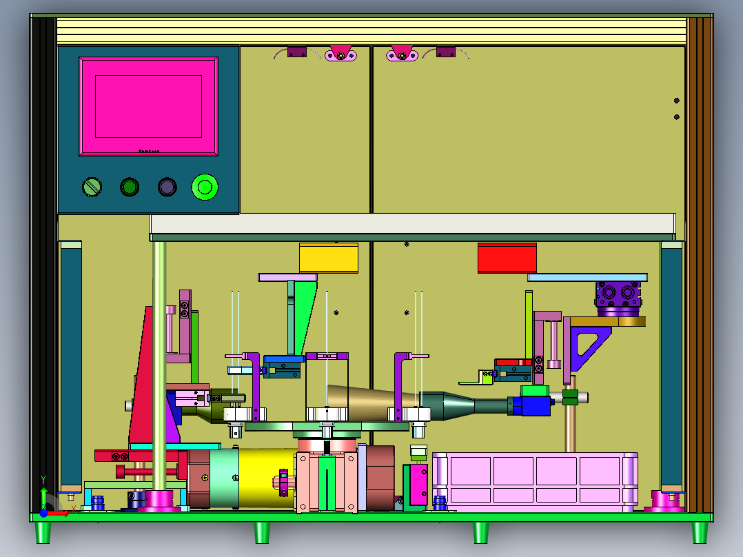 插头橡胶套安装机前视图