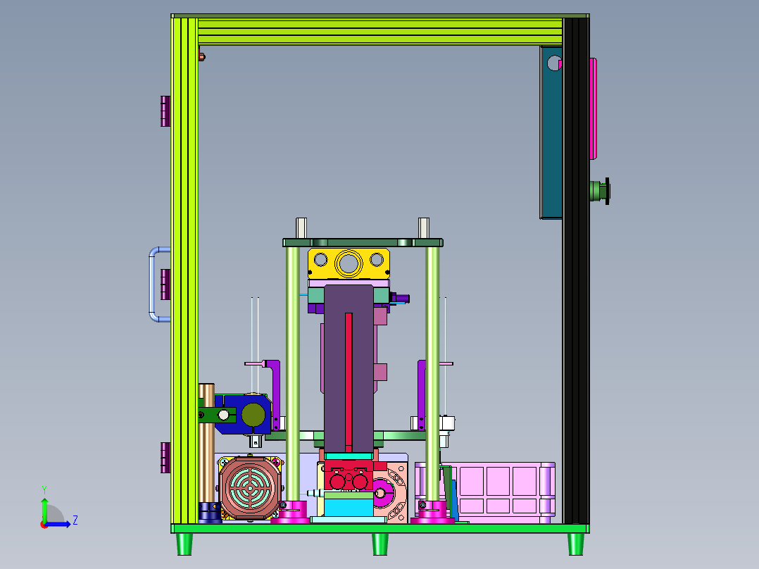 插头橡胶套安装机左视图
