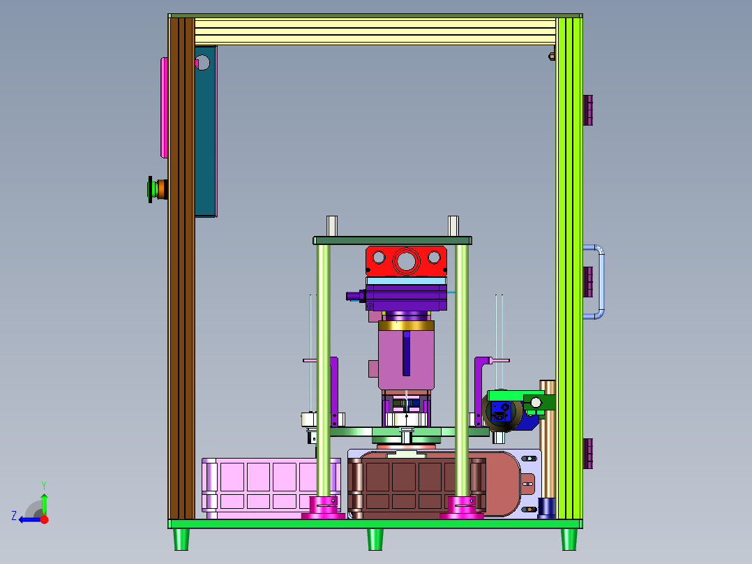 插头橡胶套安装机右视图