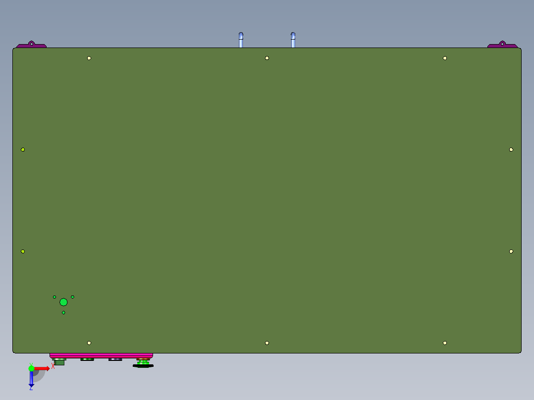 插头橡胶套安装机俯视图