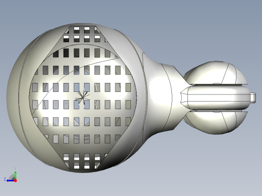 吹风机UG建模右视缩略图