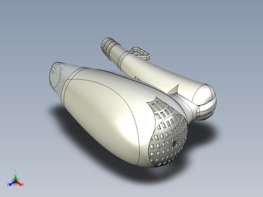 吹风机UG建模正等轴测缩略图