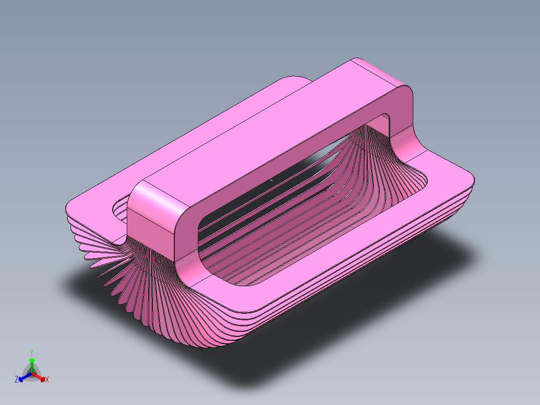 木韵叠篮正等轴测图