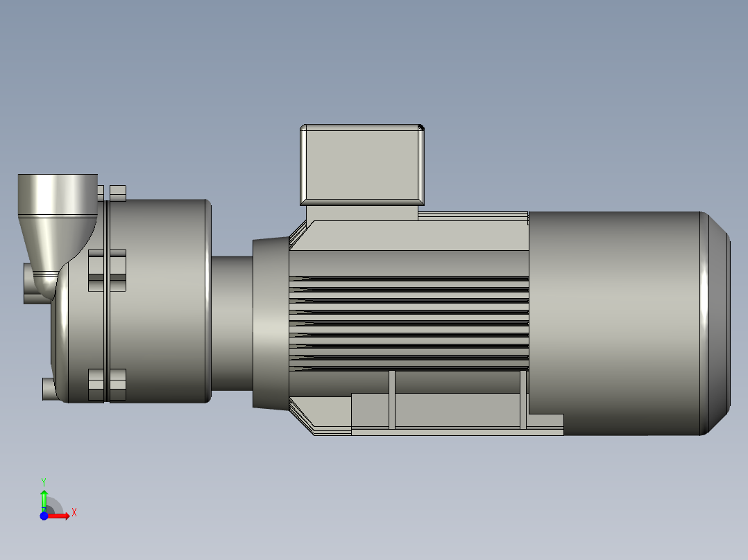 2BV2070水环式真空泵前视图