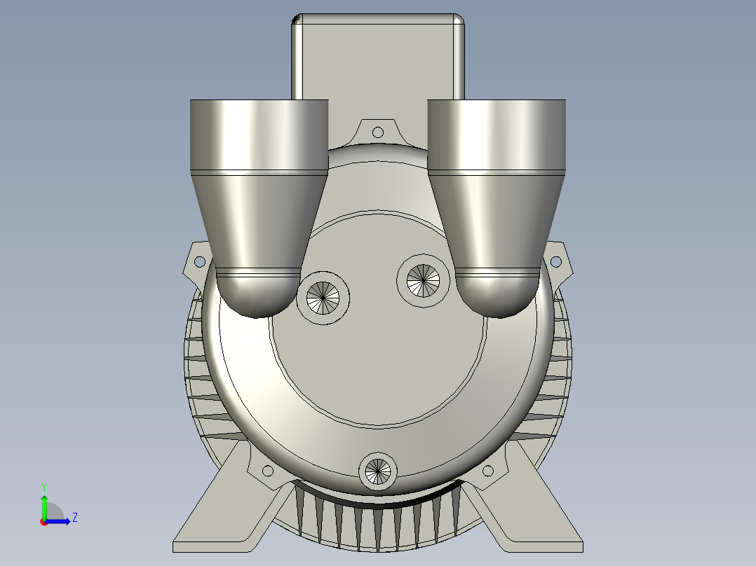 2BV2070水环式真空泵左视图