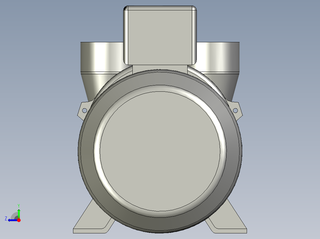 2BV2070水环式真空泵右视图