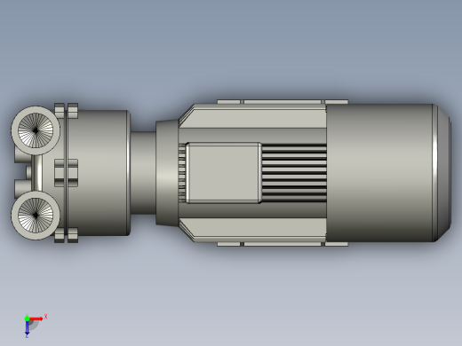 2BV2070水环式真空泵俯视缩略图