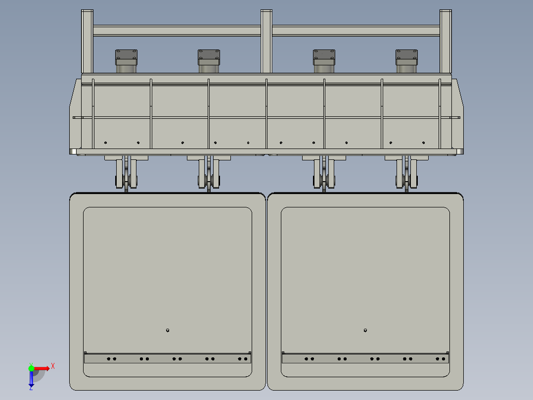 WRT-E02-10真空箱组件俯视图