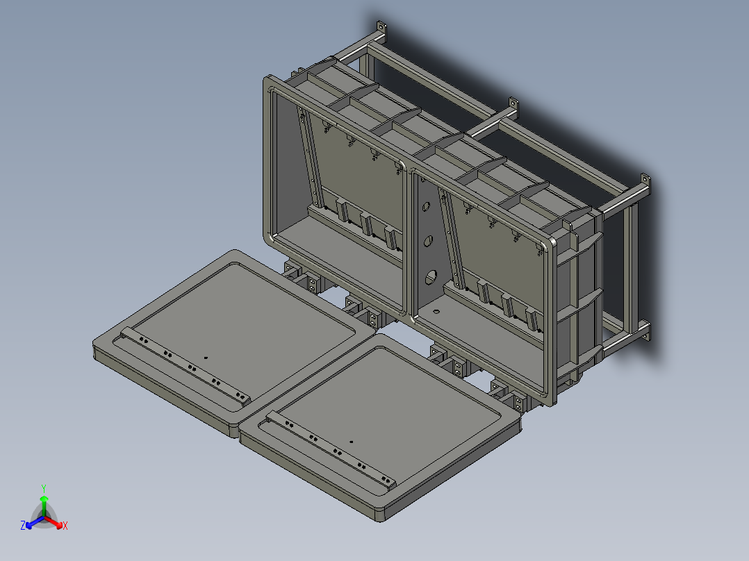 WRT-E02-10真空箱组件正等轴测图