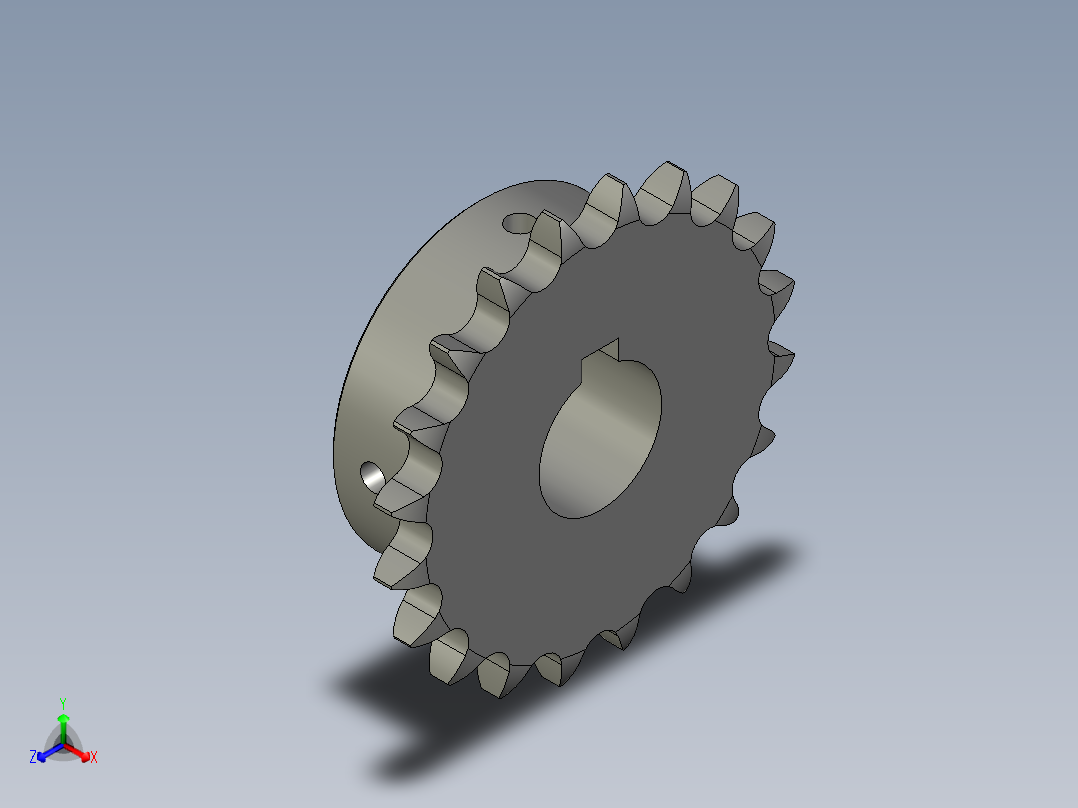 PK-KX07-19链轮-AT正等轴测图