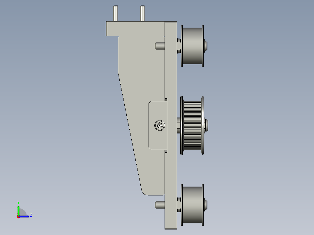 170423A4-同步带惰轮组件左视图