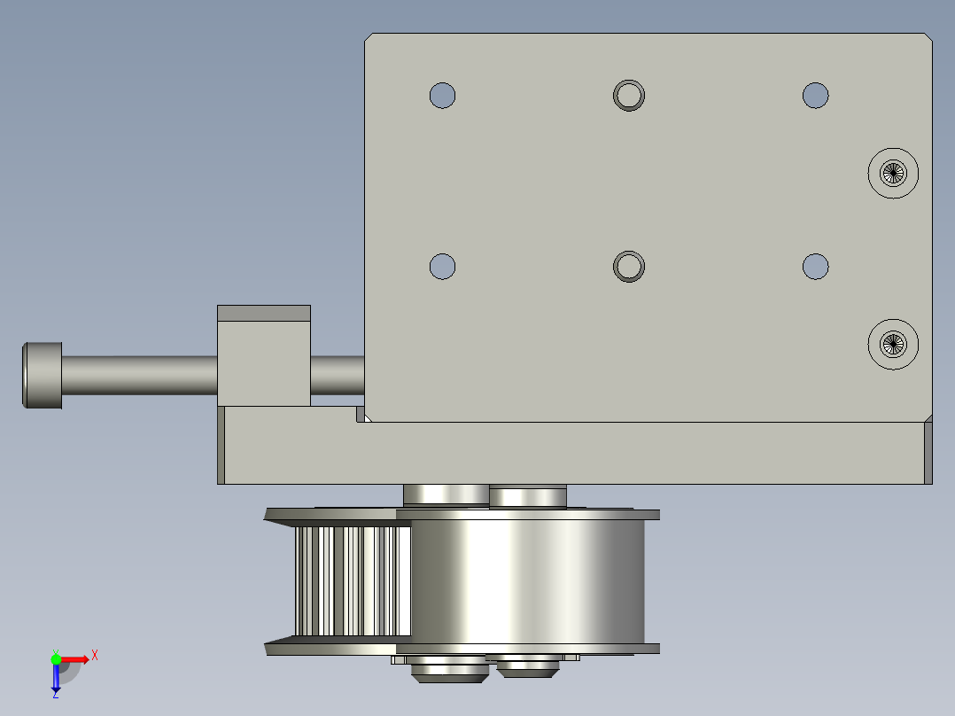 170423A4-同步带惰轮组件俯视图