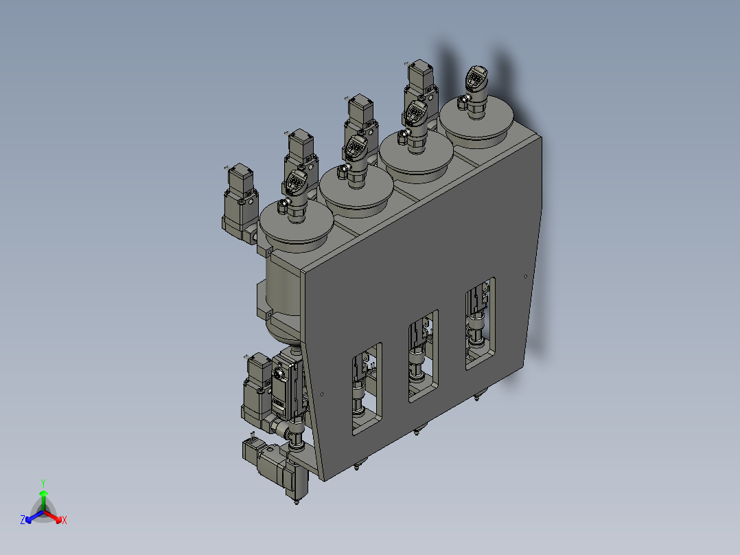 M078-出料模组正等轴测图