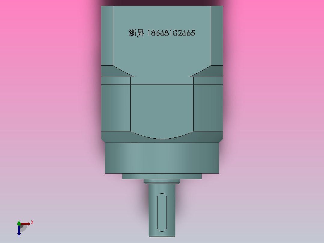 PLE60(孔输出)精密行星减速机[PLE60-4-S2-P2-14]俯视图