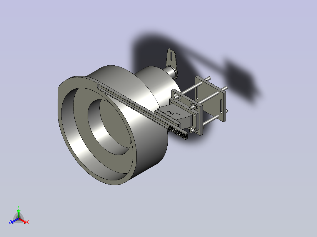 螺母进料振动盘组件主视图