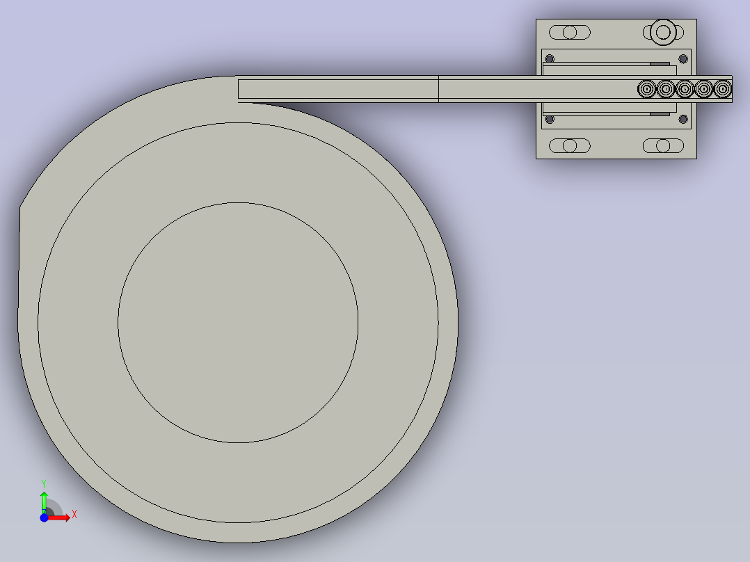 螺母进料振动盘组件前视图