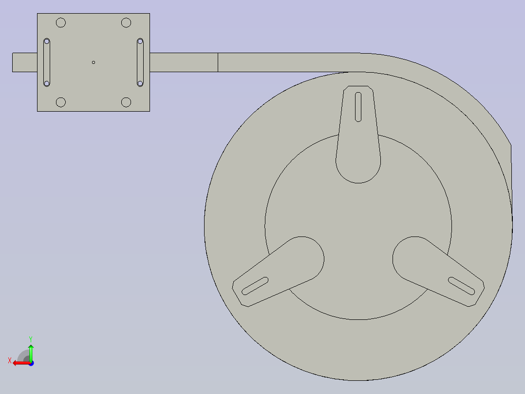 螺母进料振动盘组件后视图