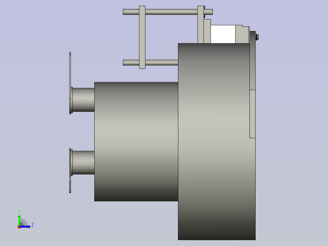 螺母进料振动盘组件左视图