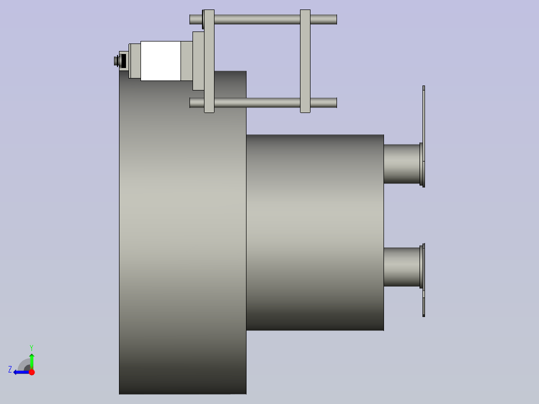 螺母进料振动盘组件右视图